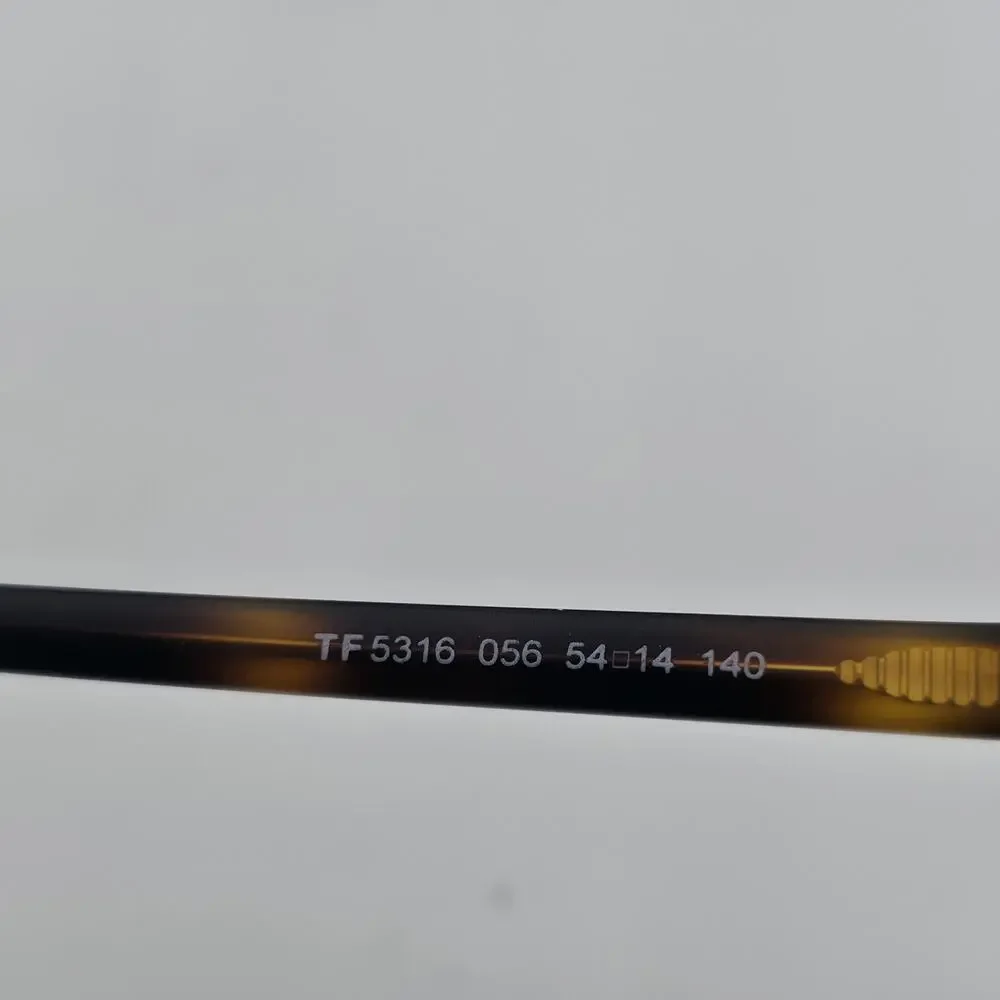 Tom Ford TF5316 056 54-14 Eyeglasses Frames Brown Havana Italy w/ Case Read Desc